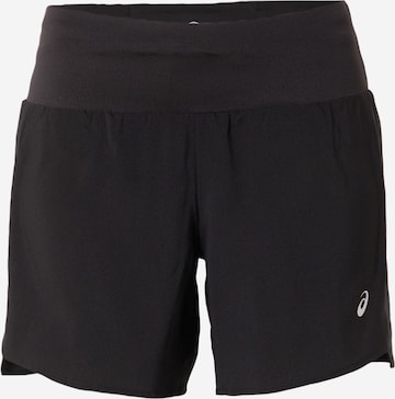 ASICS Workout Pants 'ROAD 5.5' in Black: front