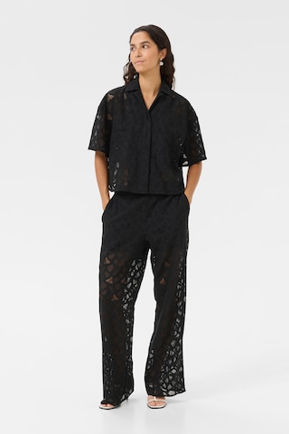 KAREN BY SIMONSEN Loosefit Broek 'Audrey' in Zwart