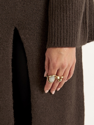 Cellbes of Sweden Gebreide jurk in Bruin