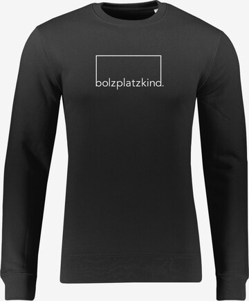 Bolzplatzkind Sweatshirt in Schwarz: predná strana