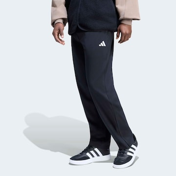 ADIDAS SPORTSWEAR Loose fit Workout Pants in Black: front