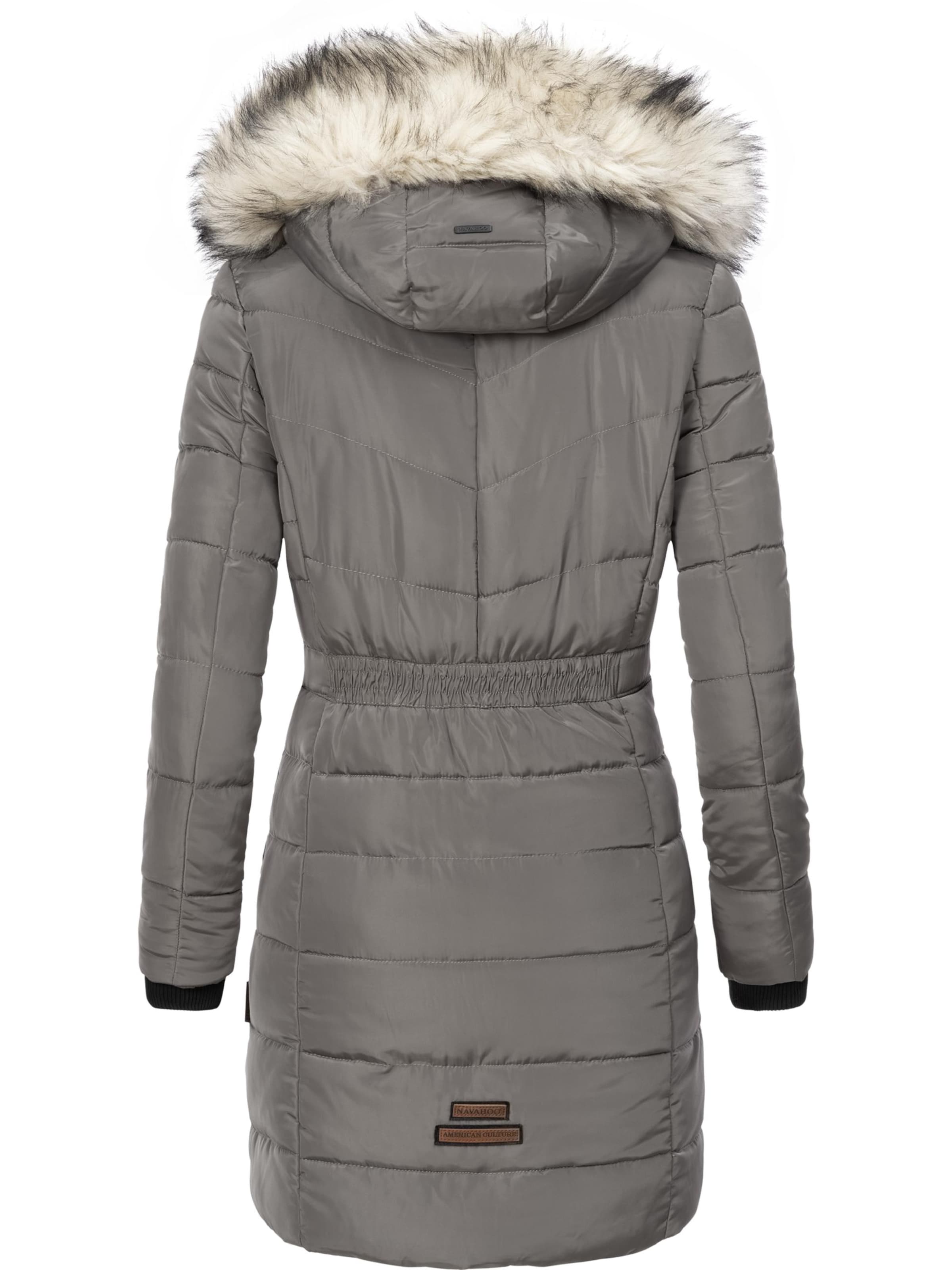 pelēks NAVAHOO Ziemas mētelis 'Paula'