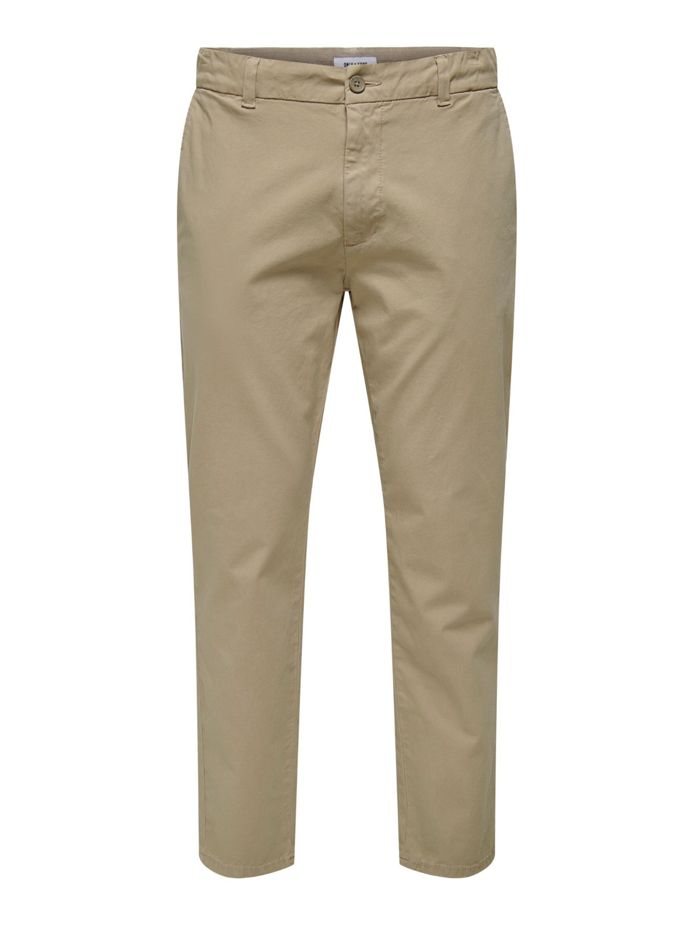 Only & Sons Broek in 28/32 in de kleur Beige, Productweergave