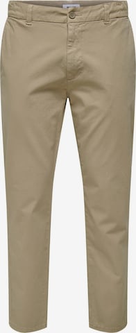 Only & Sons Regular Broek in Beige: voorkant