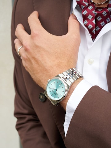 Lucleon Analoog horloge 'Flute' in Zilver