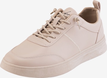 Ombre Sporty snøresko i beige: forside