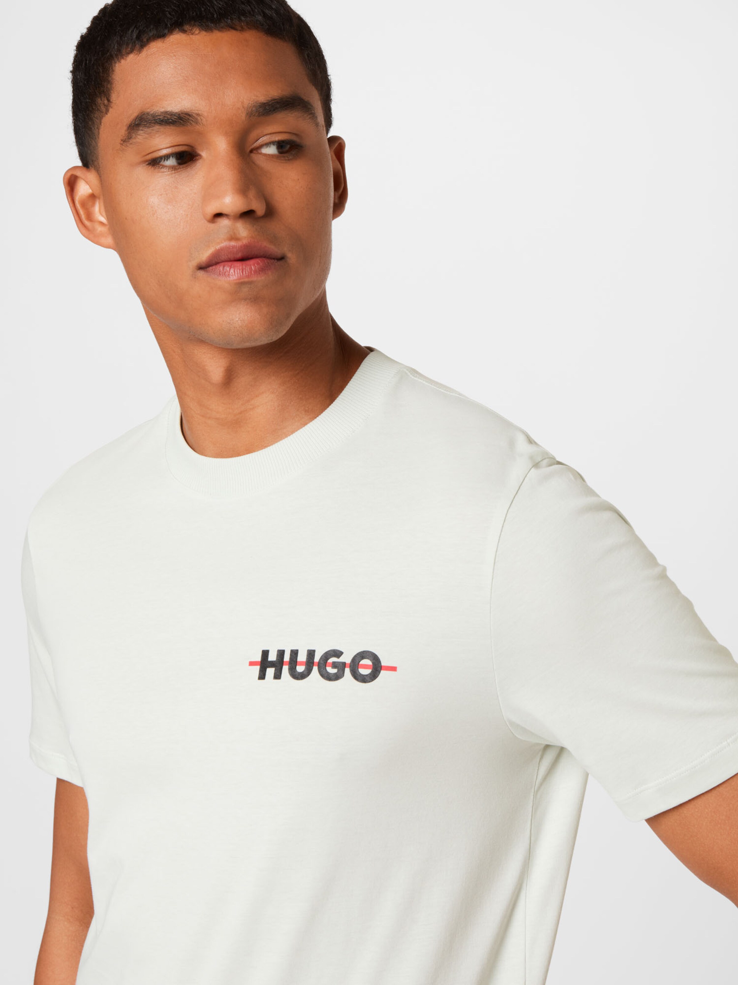 Männer Shirts HUGO T-Shirt 'Drando' in Pastellgrün - NT55049 Männer Shirts HUGO T-Shirt 'Drando' in Pastellgrün - NT55049