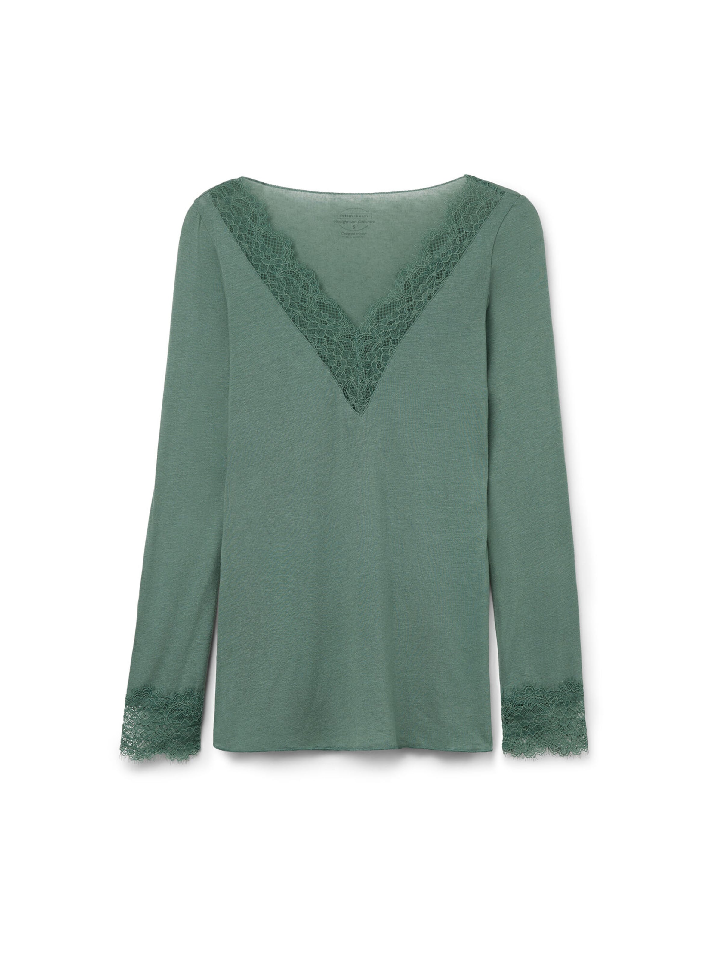 INTIMISSIMI Shirt 'Ultralight' in Green: front