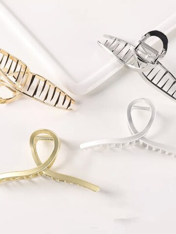 soho Hair accesoires Biżuteria do włosów 'Iva Metal Hair Clip - Titanium' w kolorze złoty
