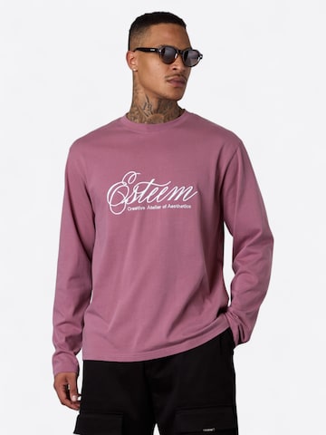 T-Shirt ESTEEM en rose : devant