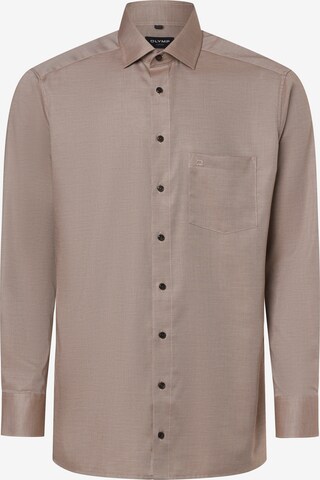 OLYMP Business Shirt in Beige: front