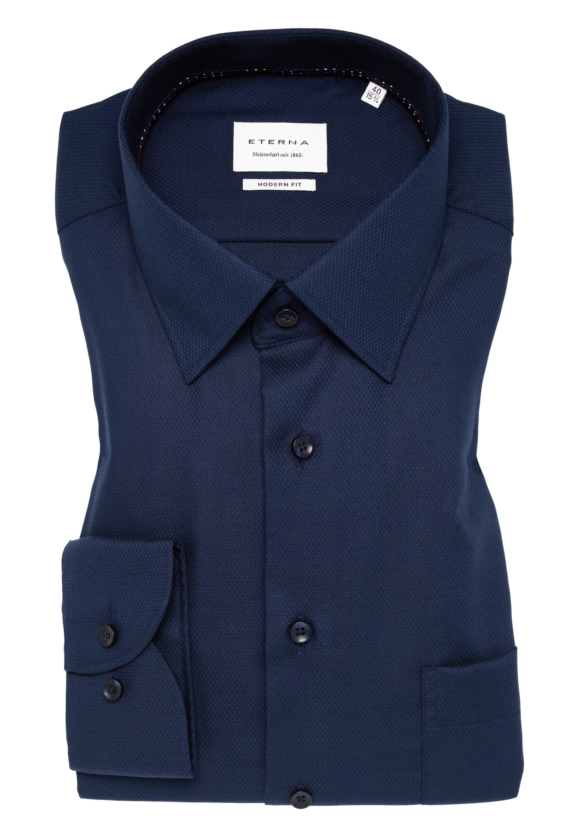 ETERNA Regular fit Zakelijk overhemd in Blauw
