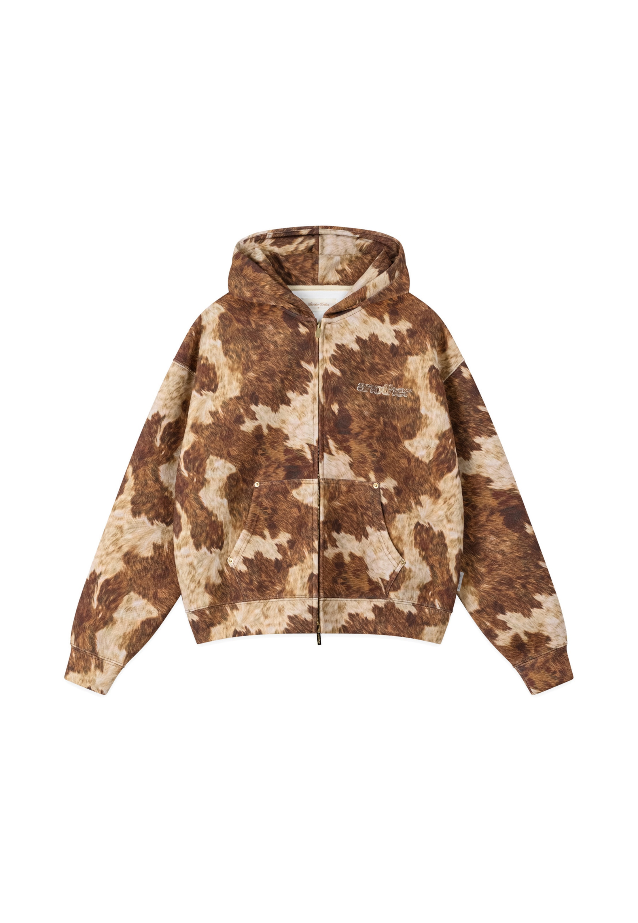 Giacca di felpa di Another Cotton Lab in marrone: frontale