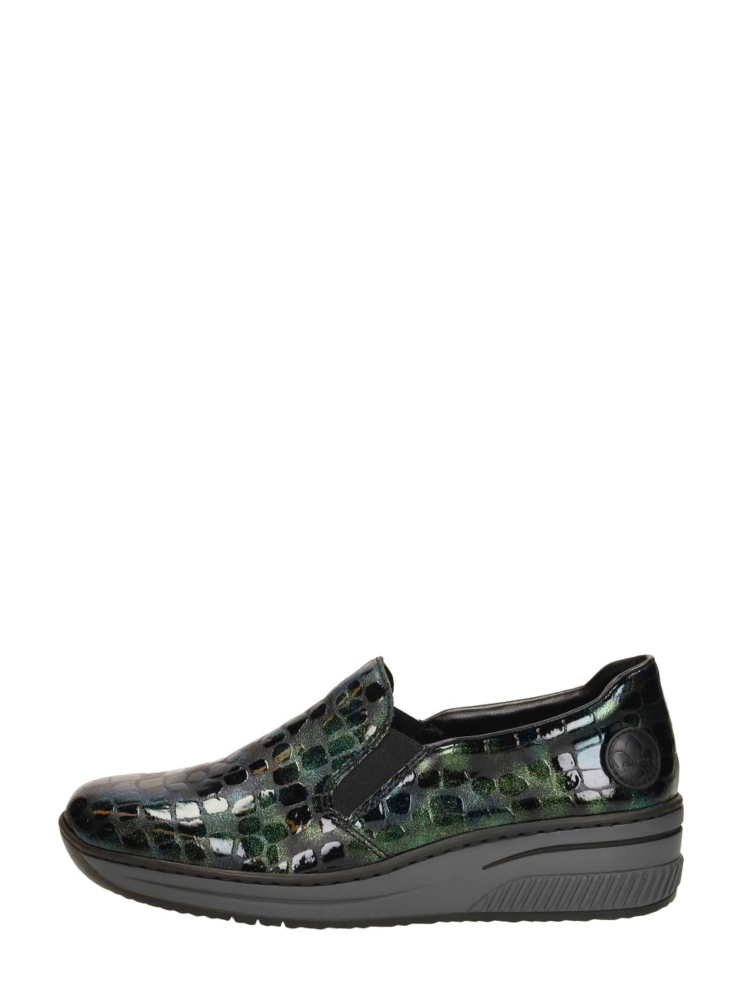 Rieker Classic Flats 'Sportief' in Green: front