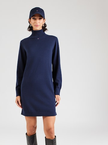Tommy Jeans Трикотажное платье 'ESS' в Синий: спереди
