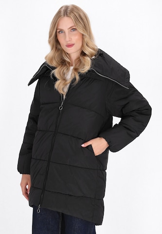 Manteau d’hiver DreiMaster Maritim en noir : devant