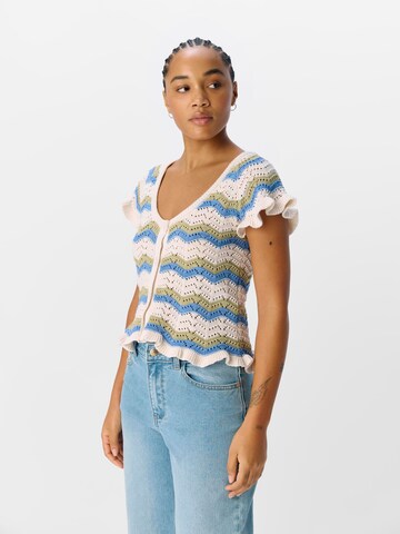 Cardigan 'OBJLula' OBJECT en blanc