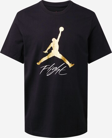 Tricou 'JUMPMAN FLIGHT' de la Jordan pe negru: față