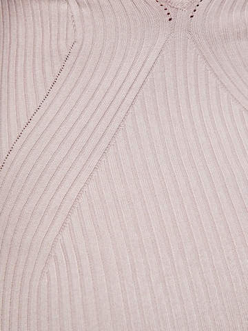 Bershka Úpletové šaty – béžová