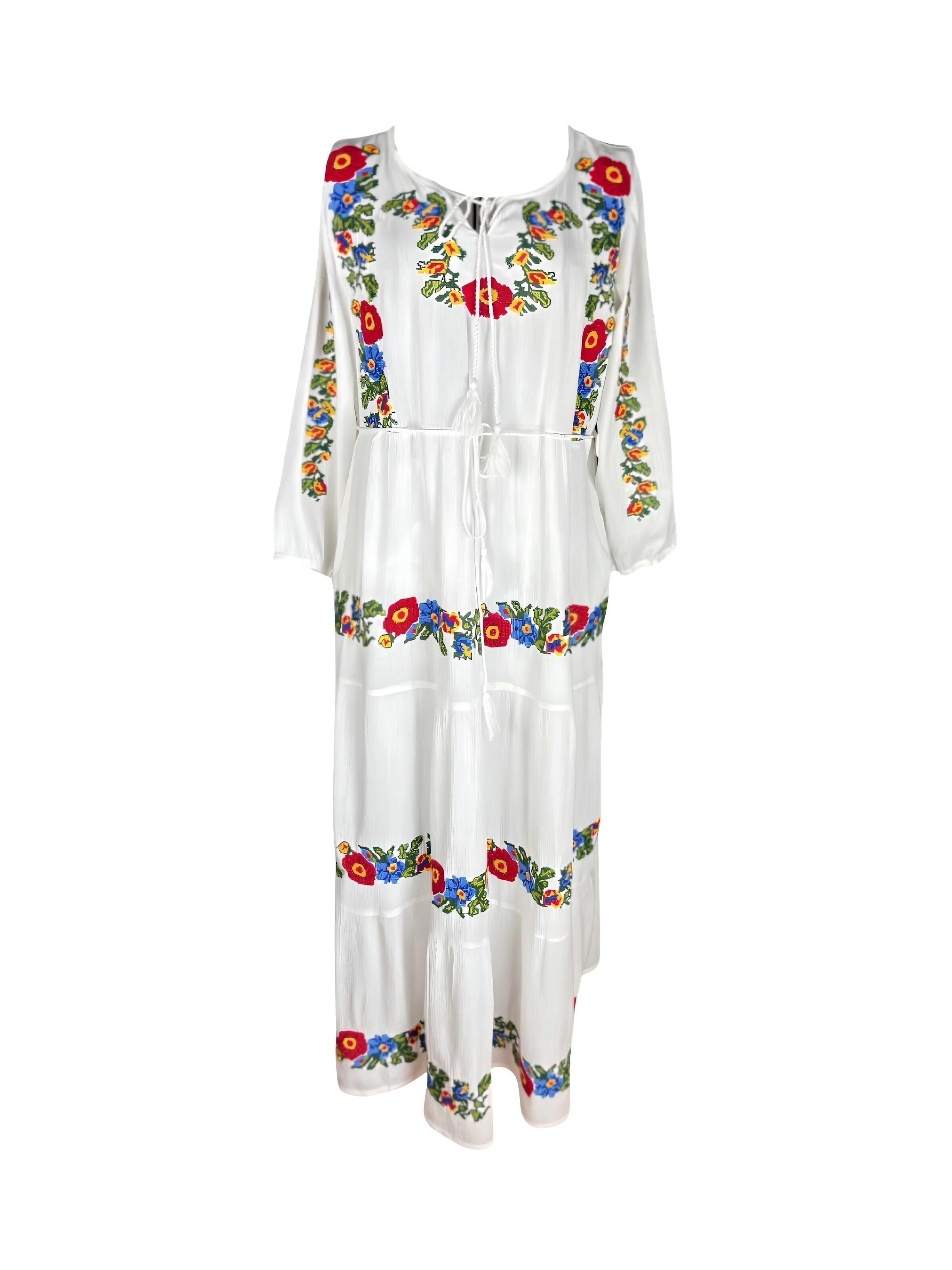 Rody’s forever Kjole 'Damenkleid S25 weiß/gelb , marimea M' i hvid: forside