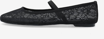 Bianco Riemchenballerina 'Lilja' in Schwarz: Vorderseite