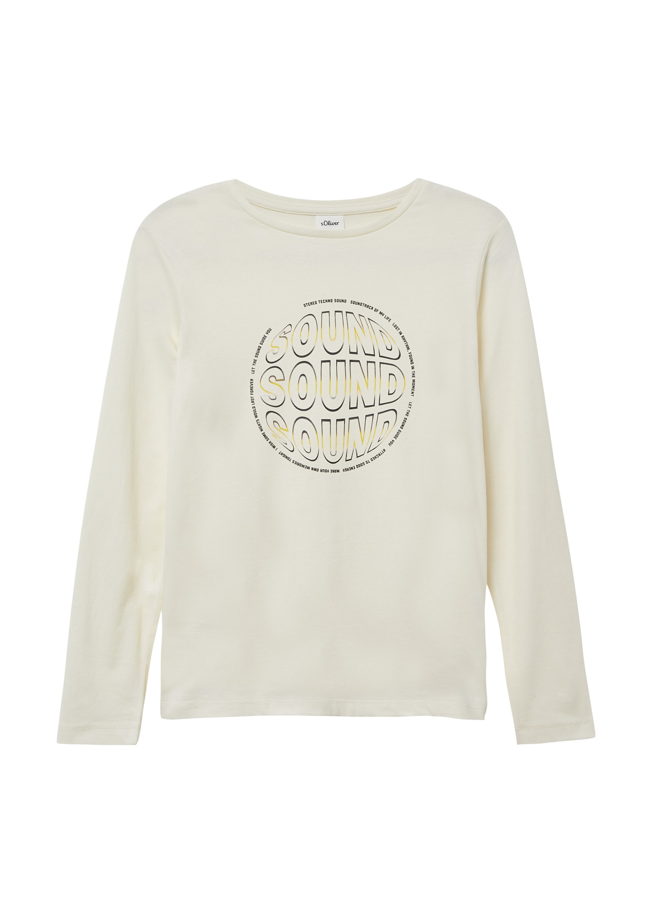 s.Oliver Shirt in Beige: voorkant