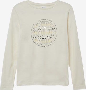 s.Oliver T-Shirt in Beige: Vorderseite