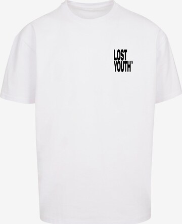 Lost Youth Shirt 'Life Is Sweet' in Wit: voorkant