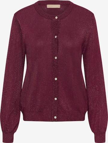 Cardigan 'CUFay' CULTURE en rouge : devant