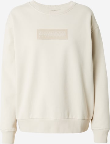 Sweat-shirt NAPAPIJRI en beige : devant