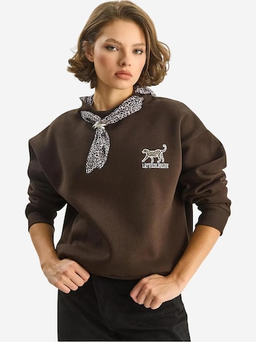 Bianco Lucci Sweatshirt in Brown