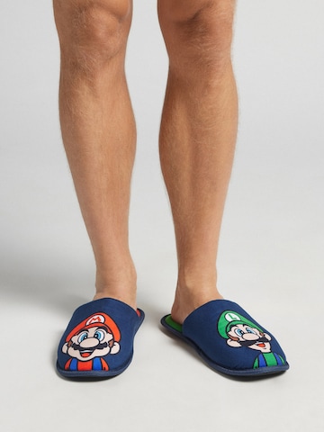 INTIMISSIMI Slippers 'Nintendo Super Mario' in Blue: front