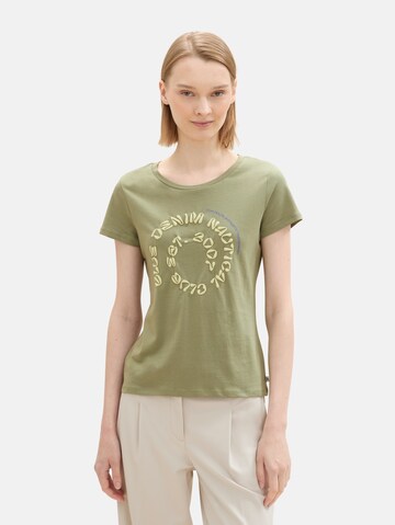 TOM TAILOR DENIM Shirt in Green: front