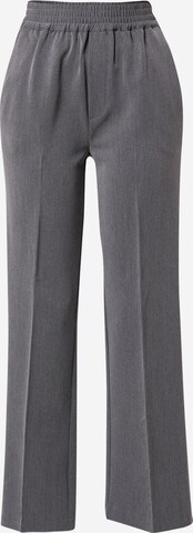 mbym Wide leg Pantalon 'Phillipa Press' in Grijs: voorkant