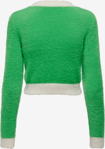 ONLY Sweater 'PIUMO' in Green