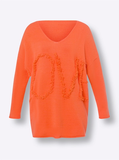 heine Pull-over oversize en orange fluo, Vue avec produit