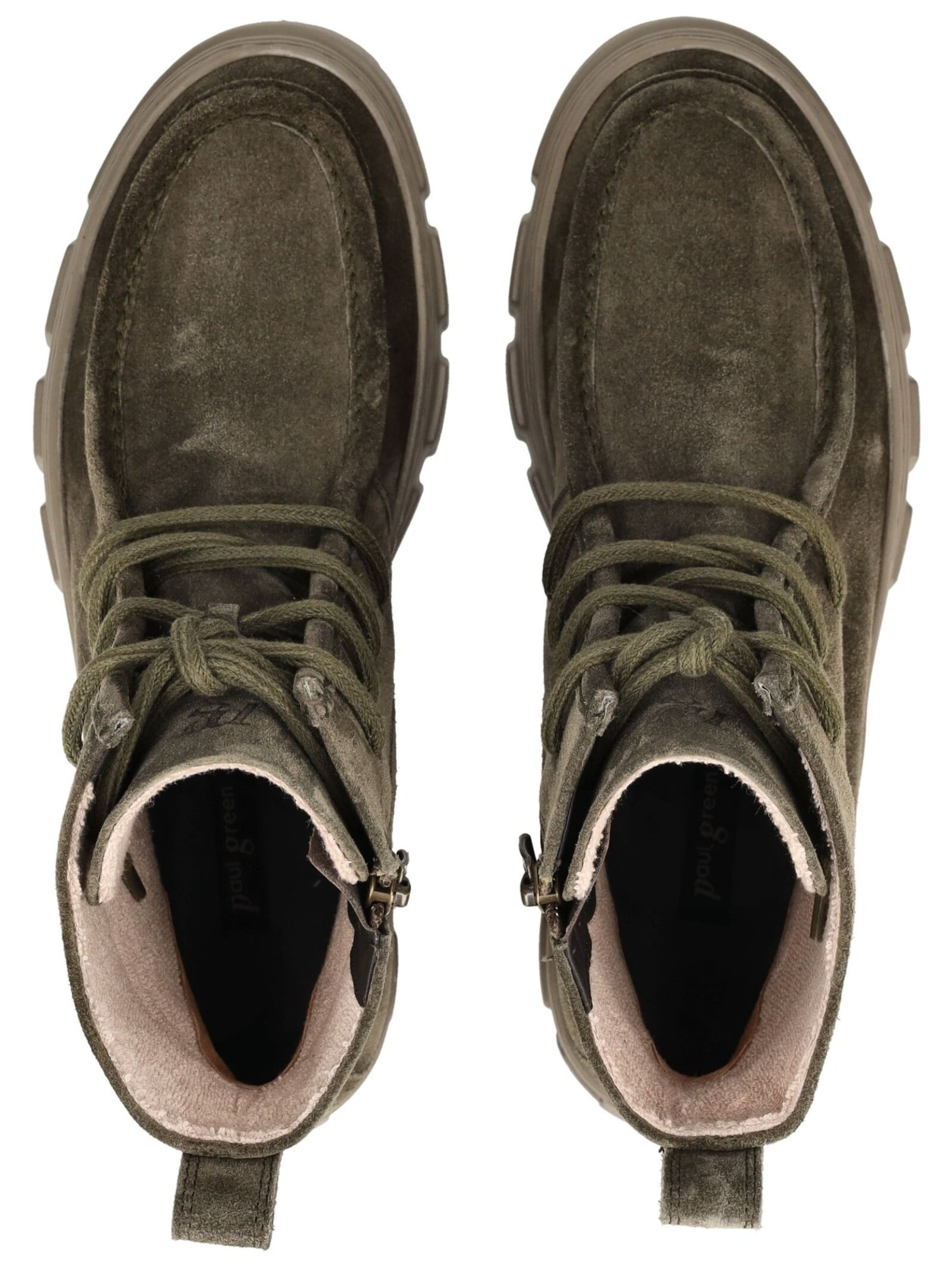 Bottines à lacets Paul Green en vert