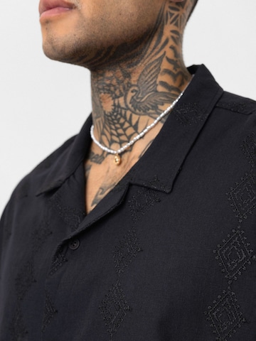 Dandalo Comfort fit Button Up Shirt 'Bjorn' in Black