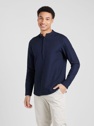 Coupe regular Chemise 'MAZE' JACK & JONES en bleu : devant