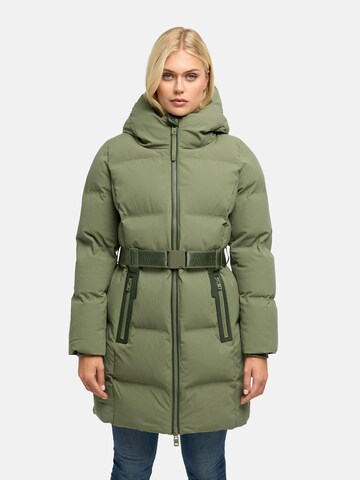 Cappotto funzionale di NAVAHOO in verde: frontale