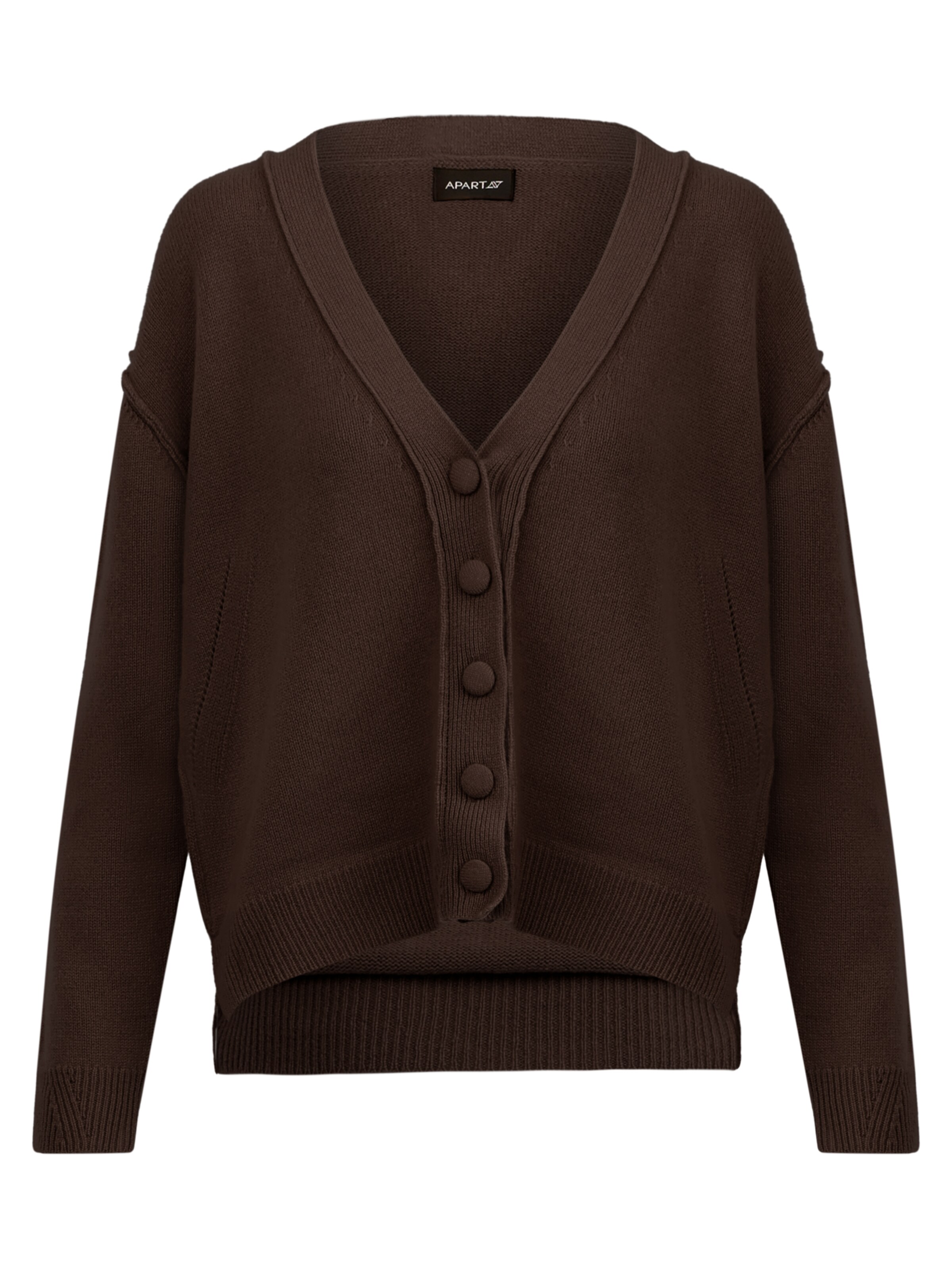 APART Strickjacke in Braun: Vorderseite