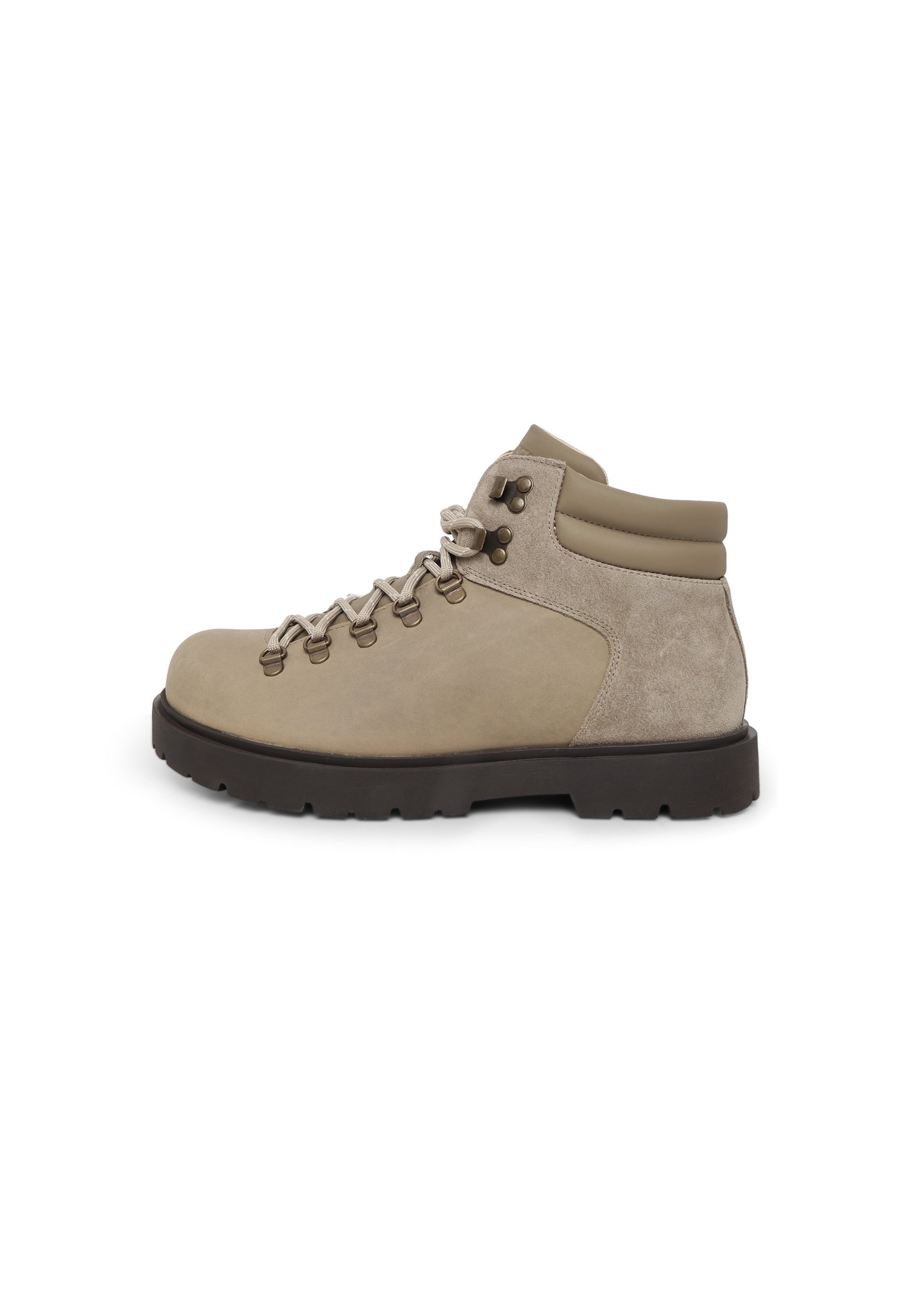 BIRKENSTOCK Veterboots 'Jackson 2.0' in Grijs: voorkant