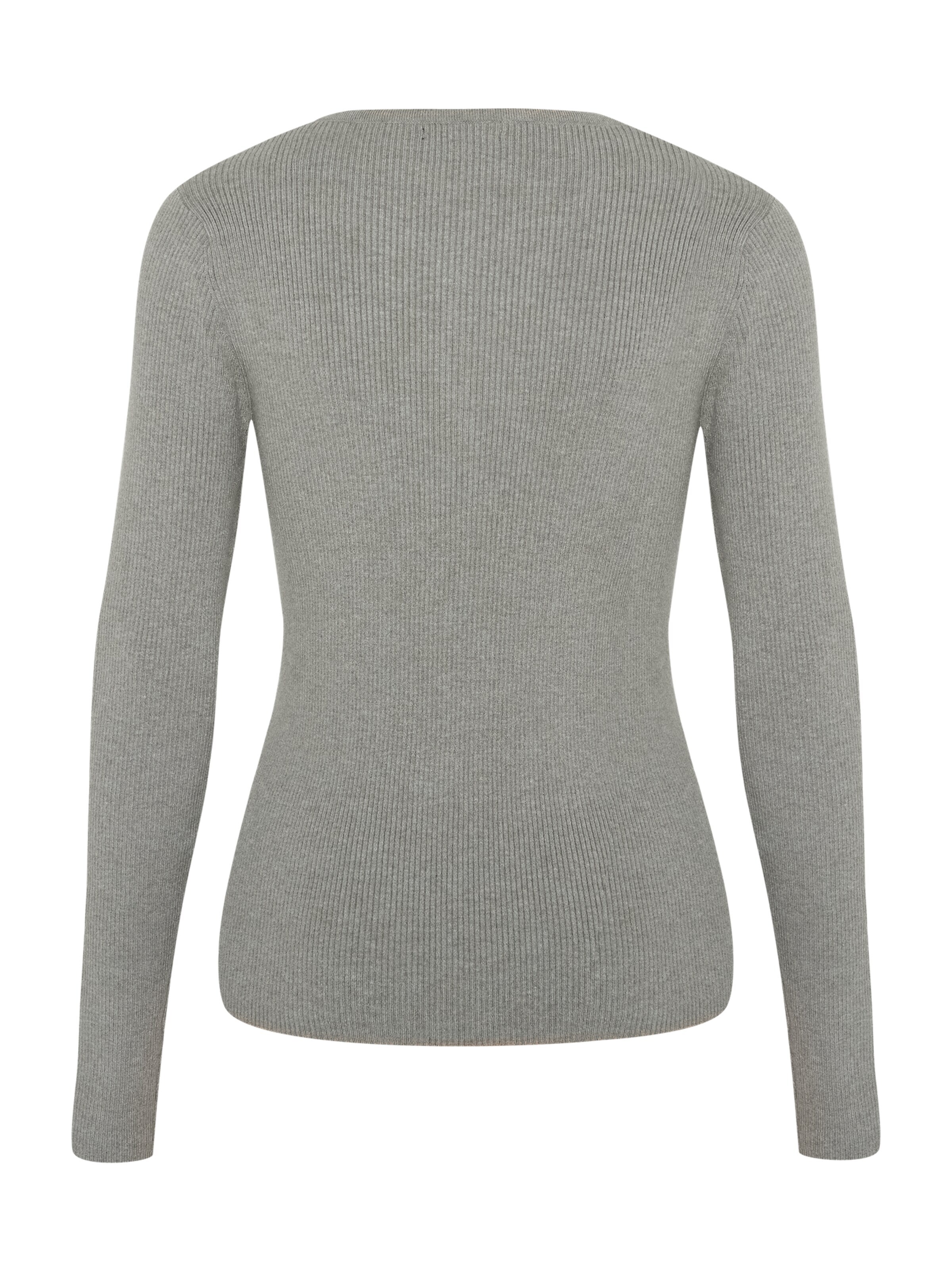 Antargo Sweater 'Basic Longsleeve with Buttons' in Green