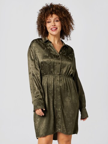A LOT LESS Платье-рубашка 'Mona' в Зеленый