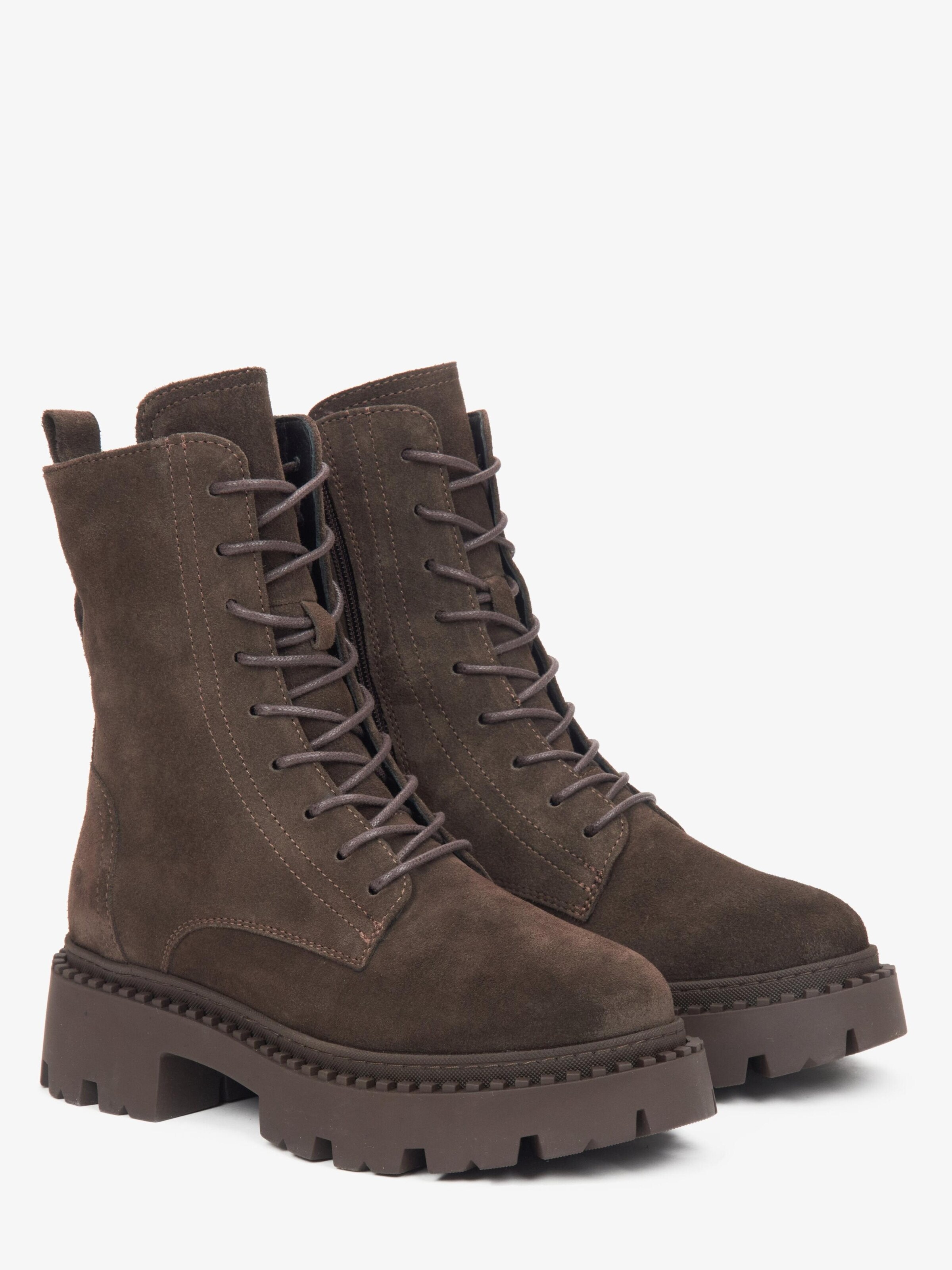 Estro Lace-up bootie '09-283714' in Brown