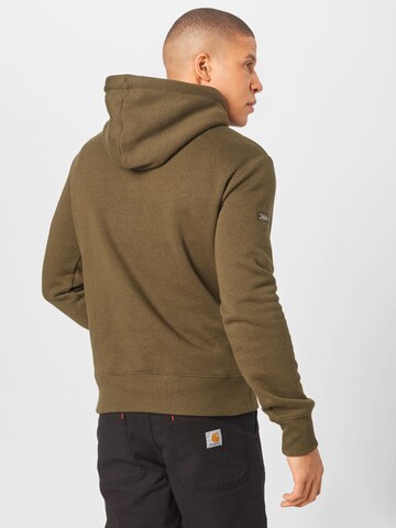 SuperdryTapered Sweater majica 'Military' - zelena boja