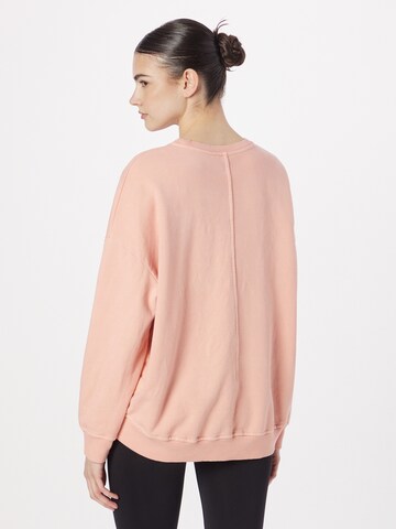 Hey Honey Athletic Sweatshirt 'Silver' in Pink