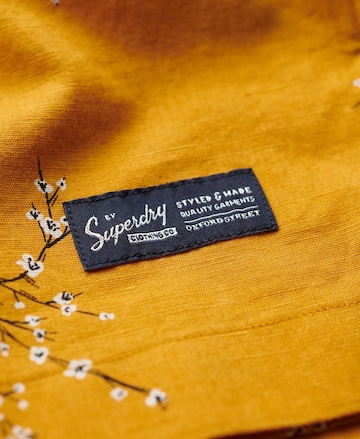 Superdry Regular fit Button Up Shirt in Orange