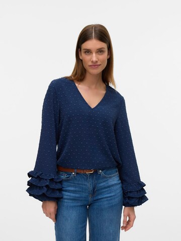 Camicia da donna 'VMSTinna' di VERO MODA in blu: frontale