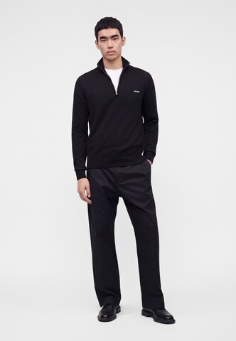 HUGO Sweater 'San Quintus' in Black